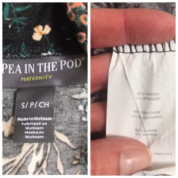 A Pea in the Pod cowl neck maternity top - Picture 5 of 5